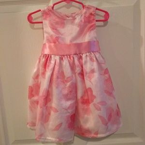 Pink & white floral dress